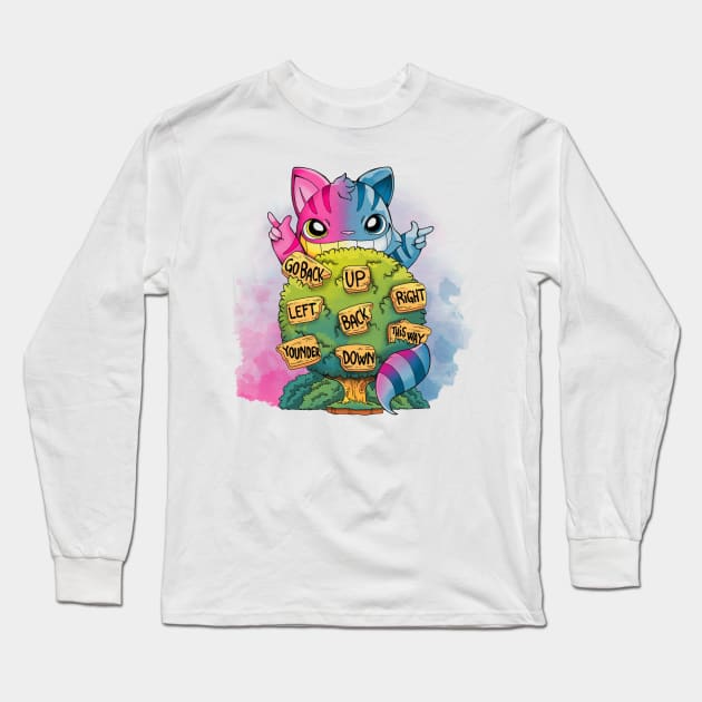 Cheshire Long Sleeve T-Shirt by Vallina84